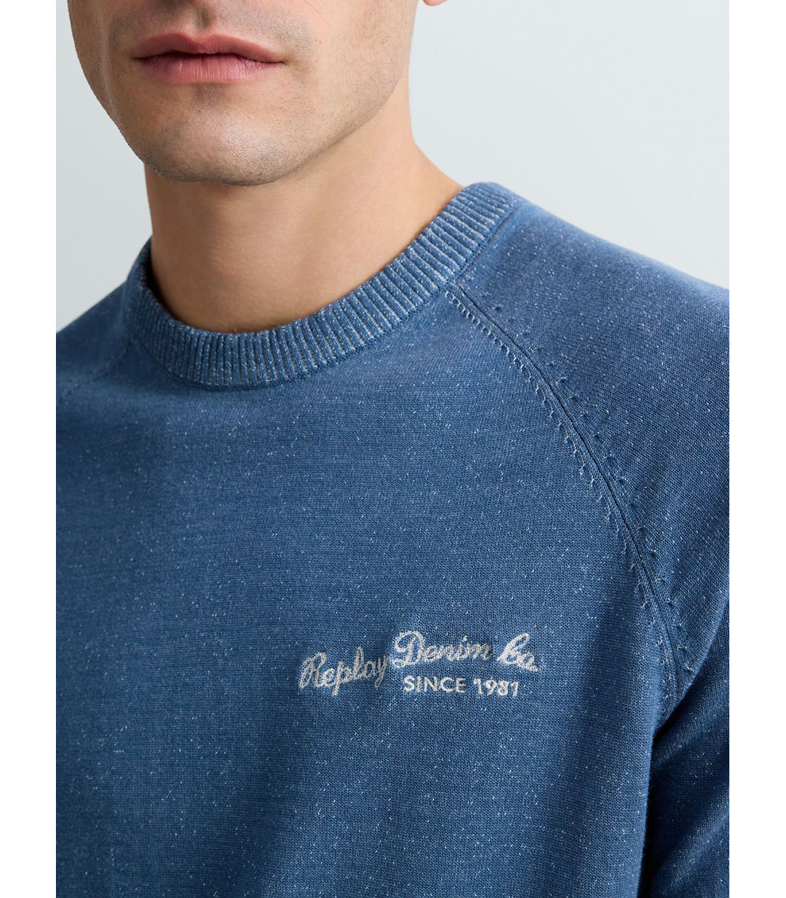 ブルーデニムハーフスリーブセーター 詳細画像 ブルーホワイト 6